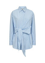 Ale0 Bardot shirt light blue