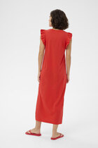 Ale0 Celina Flounce Dress Poppy Red