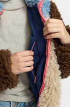 Ale0 Chunky block teddy blue-off-white-brown 