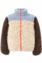 Ale0 Chunky block teddy blue-off-white-brown 