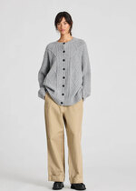 Ale0 Clara lambswool cardigan gots