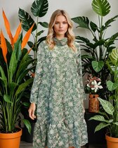 Ale0 Elisabet Green Sunflowers dress