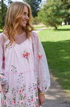 Ale0 Fuschia Dress pink