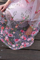 Ale0 Fuschia Dress pink