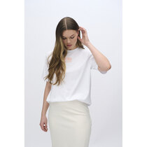 Ale0 Kiana tee cadmium orange print