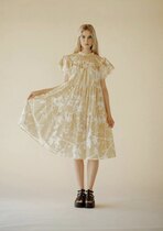 Ale0 Kiera Dress light yellow 