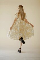 Ale0 Kiera Dress light yellow 