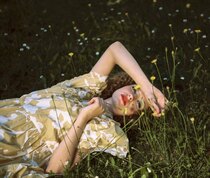 Ale0 Kiera Dress light yellow 