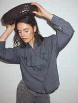 Ale0 Micaela checked shirt cotton 100%