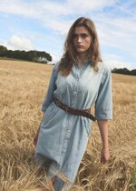 Ale0 Naya denim dress - farkkumekko