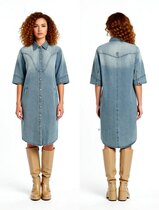 Ale0 Naya denim dress - farkkumekko