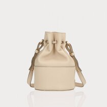 Ale0 Noa bucket Bag Beige gold