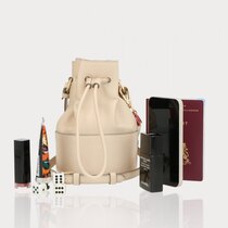 Ale0 Noa bucket Bag Beige gold