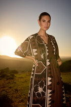 Ale0 Rosalie Dress Brown combi