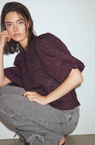 Ale0 shelly Blouse wine