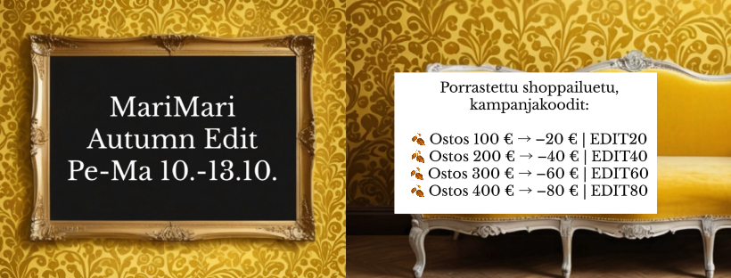 MariMari Autumn Edit – Porrastettu boutique-henkinen syyskampanja 10.–13.10.